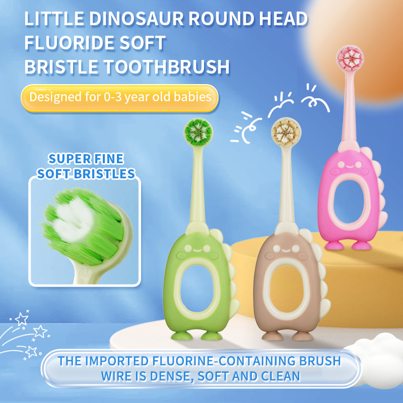 Dense Bristles Kids Toothbrush Cleaning More Efficiently and Thoroughly
