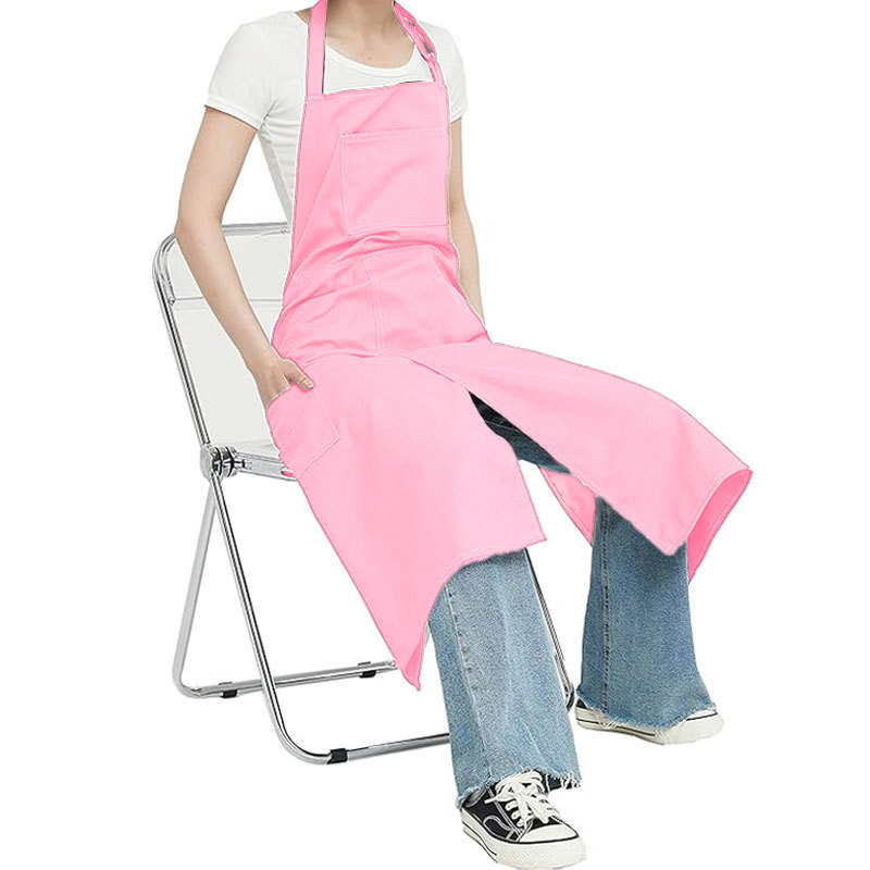Pure Black Tool Apron, Multi-Pocket Waterproof, Outdoor, Home, Kitchen Work, Barber, Multi-Functional Apron