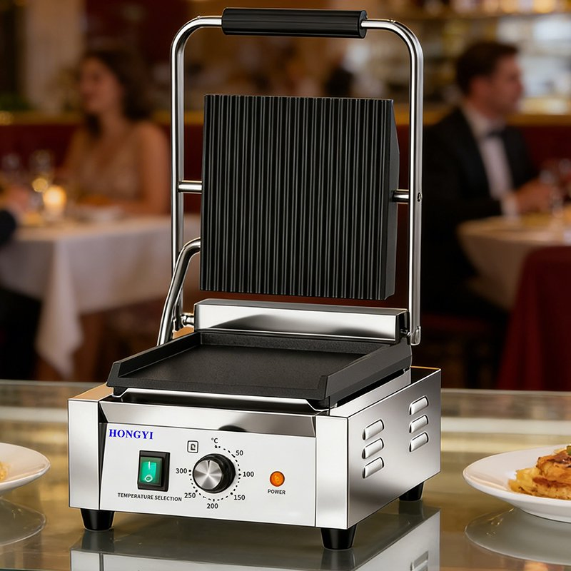Electric Griddle Safe Design Steak Plate Furnace for Staff Canteen