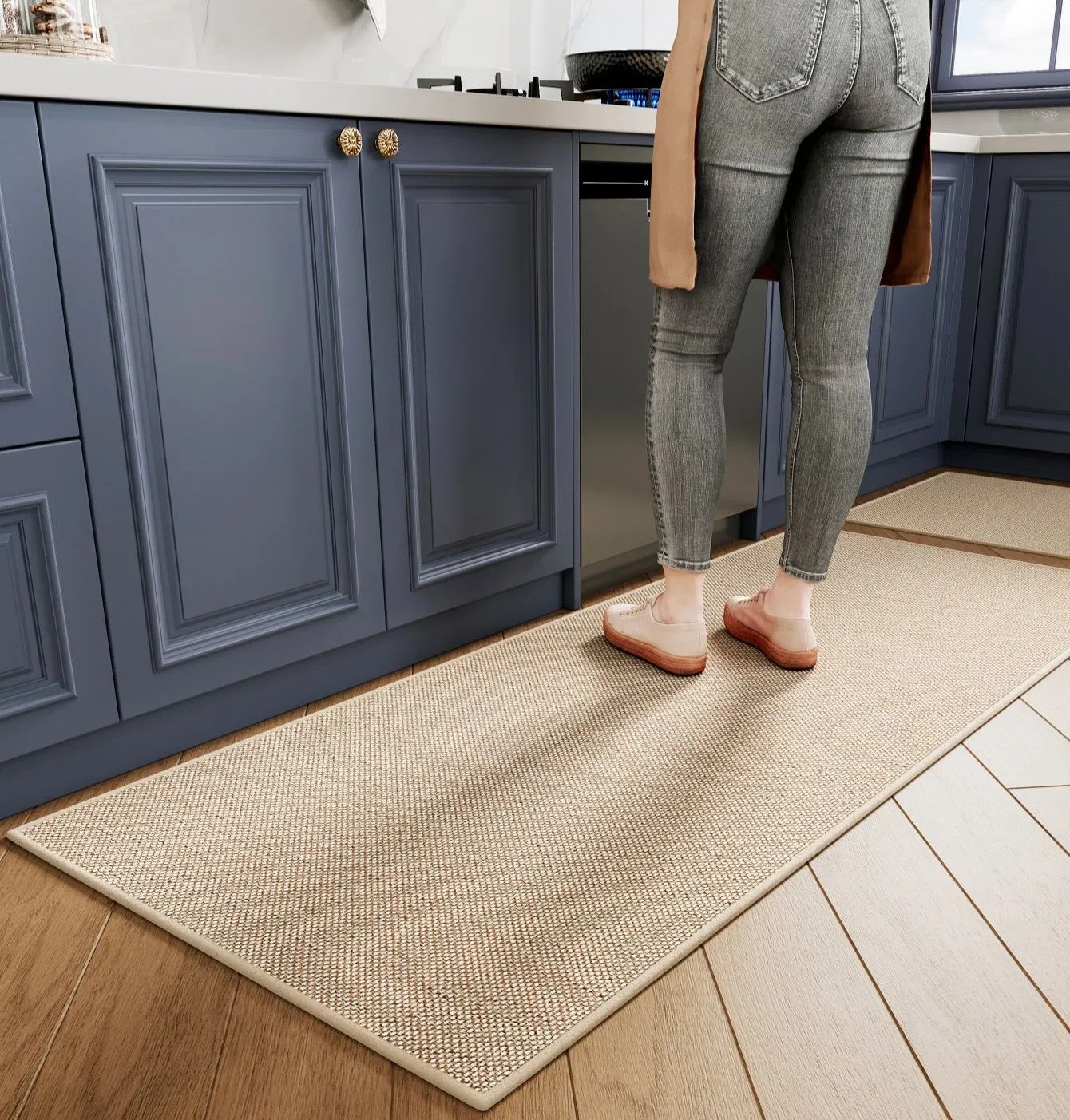 Washable Non Slip Kitchen Mat Rubber Backing Absorbent Kitchen Mat