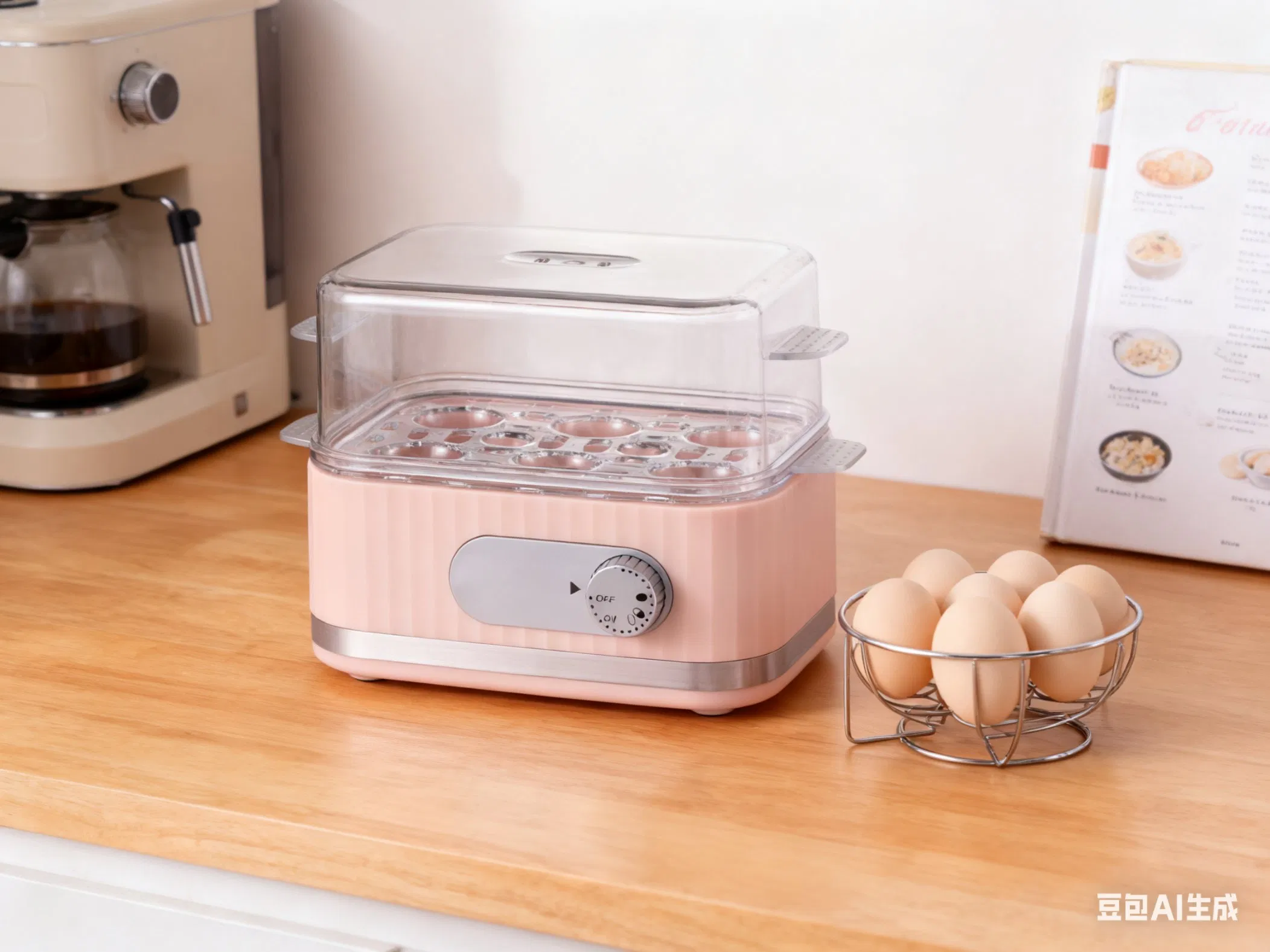 400W Electric Egg Cooker with Timer for 6 Eggs Chinese Origin