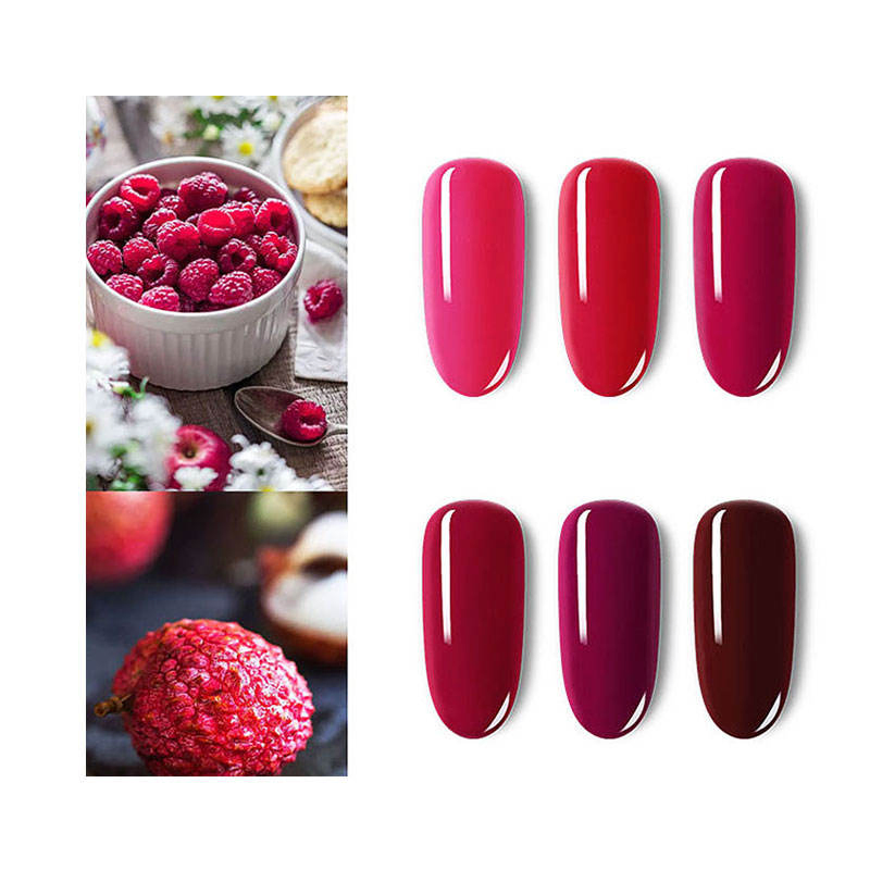 Wholesale High Quality Vivid Semi-Permanent Red UV Colors Gel Polish