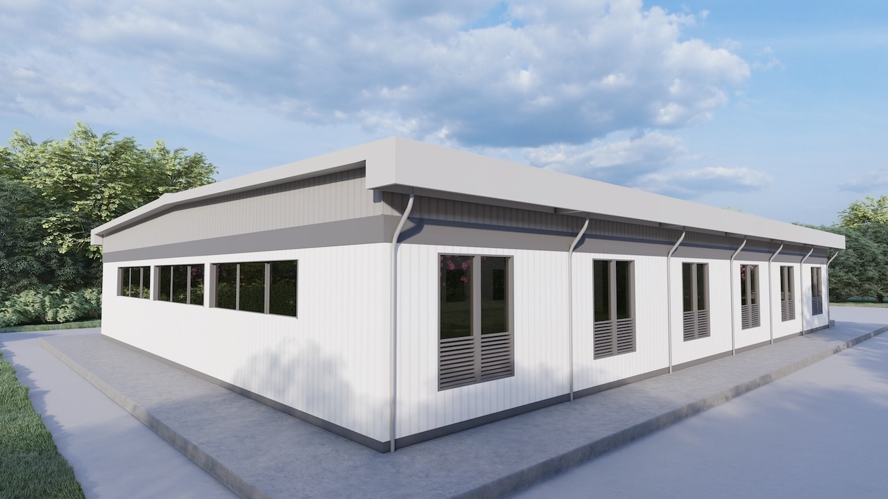 Custom Design Temporary & Permanent Steel Structure Modular Office Building