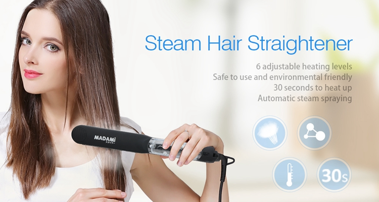Hair Iron Steam Hair Straightener