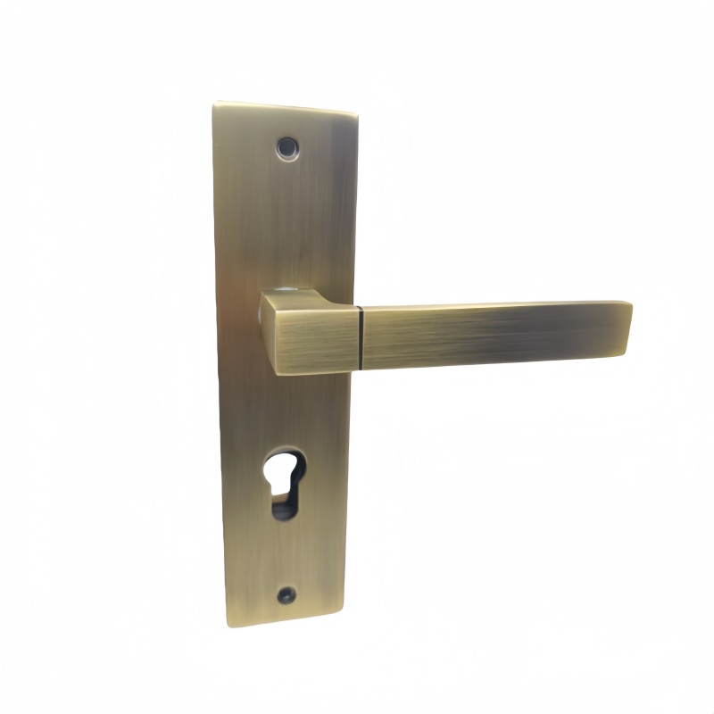 Interior Passage Door Handle Cast Sliver Round Stinless Steel Handle Glass Hardware X Tubular Lever Wooden Pull Door Handle Cerraduras Para Puerta Accessory