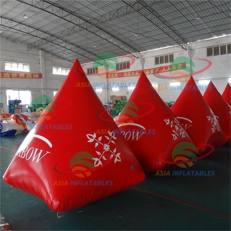 Custom Inflatable Swim Buoys Triangle Inflatable Marker Buoy for Water Event