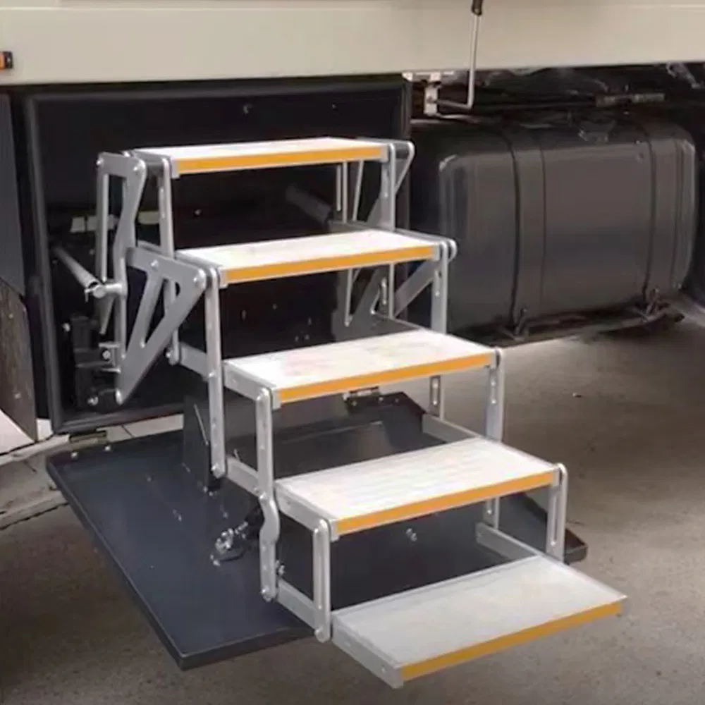 Electric 5 Step Ladder Aluminum Folding Ladder for Motorhome