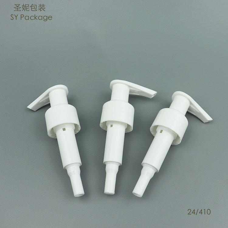 Left-Right Rock White Color 24mm-410 Bottle Dispenser Pump PP Lotion Pump