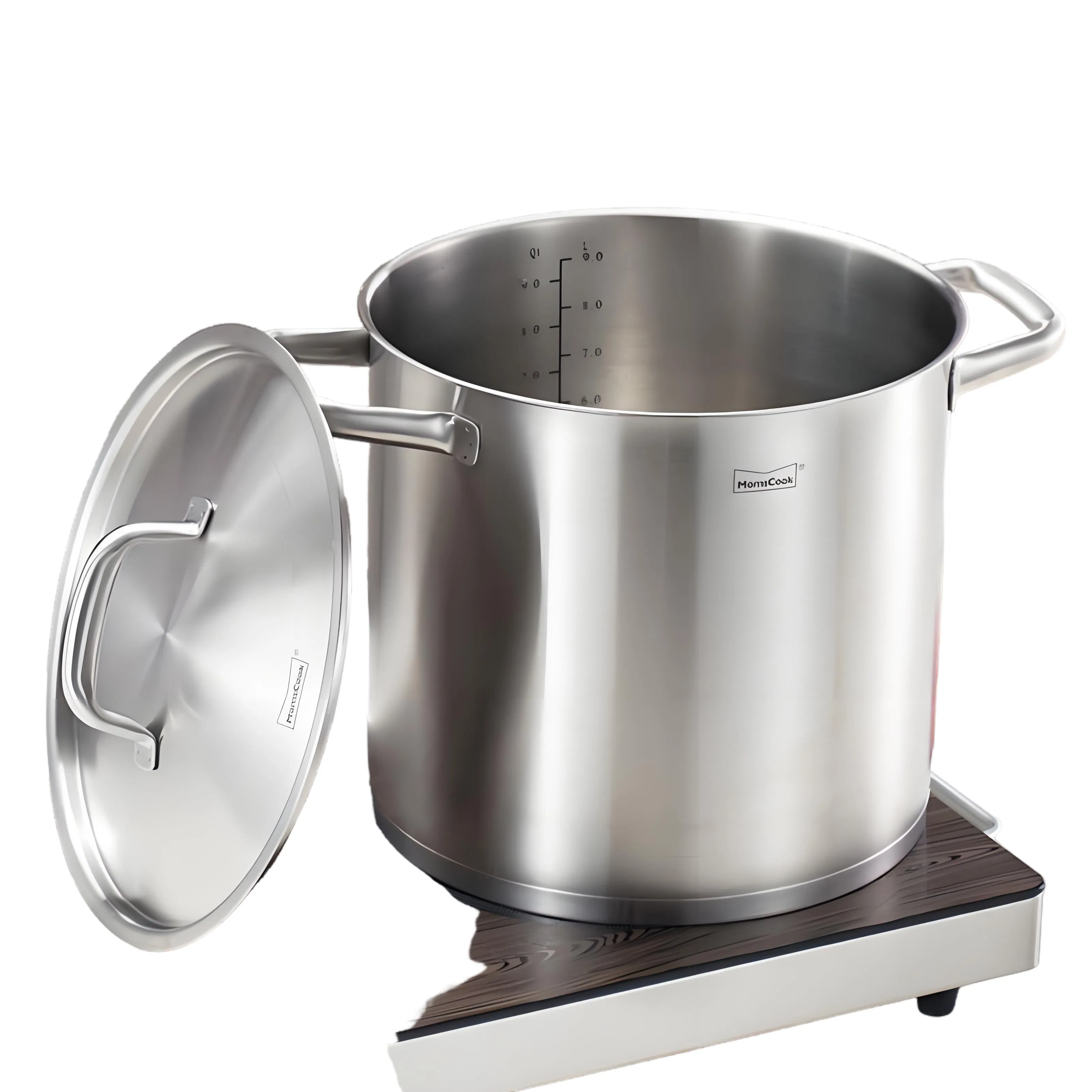 03 Style Short Body Stainless Steel Stock Pot with Compound Bottom