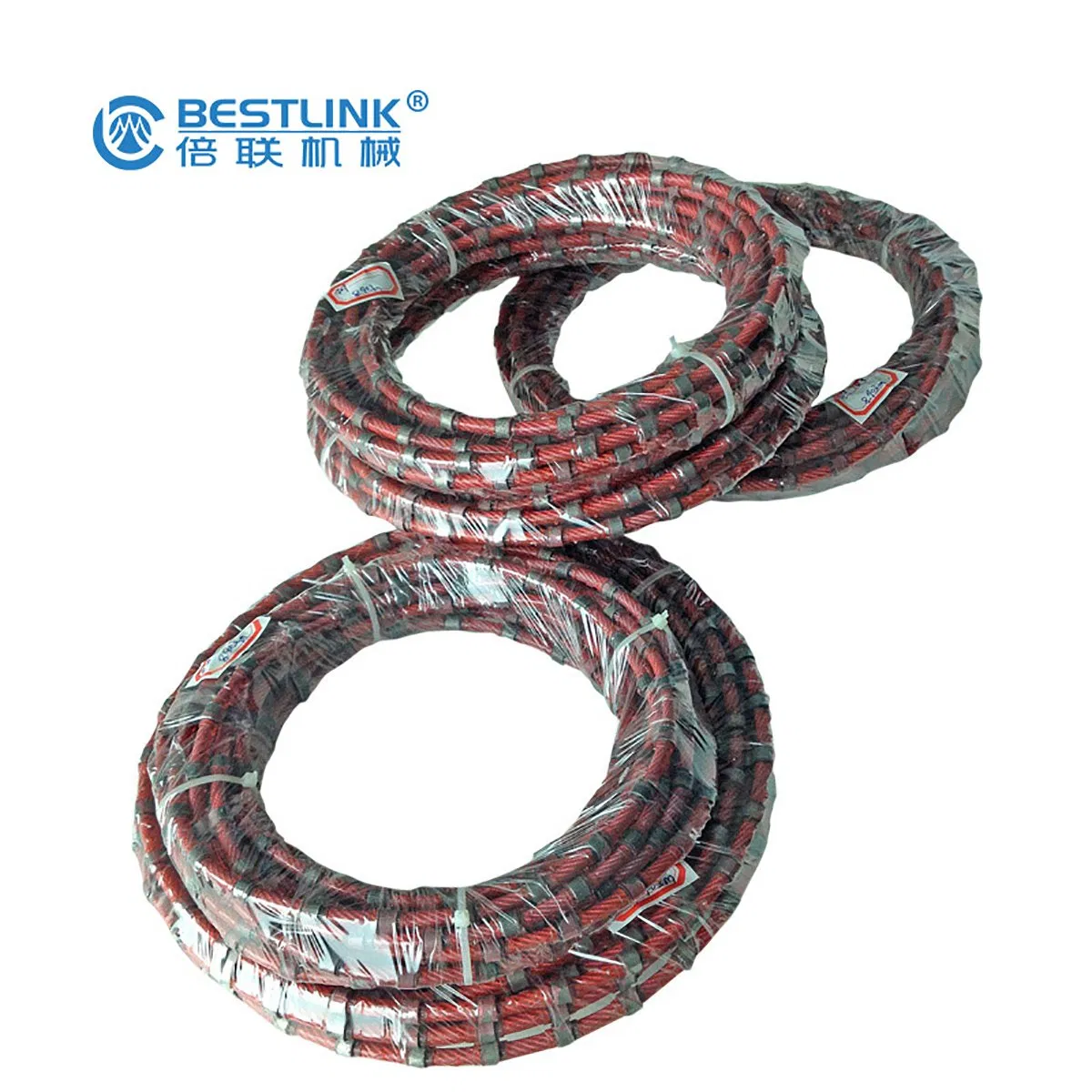 11.5mm 40 Beads Rubberized Granite Diamond Wire Saw