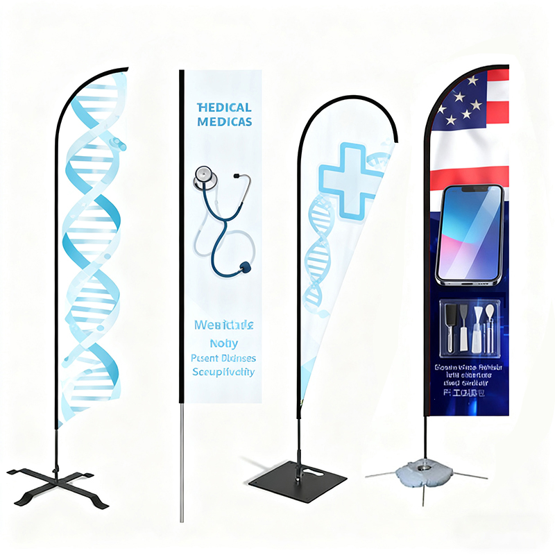 Factory Price 7-Foot Beach Flag for Advertising and Displays