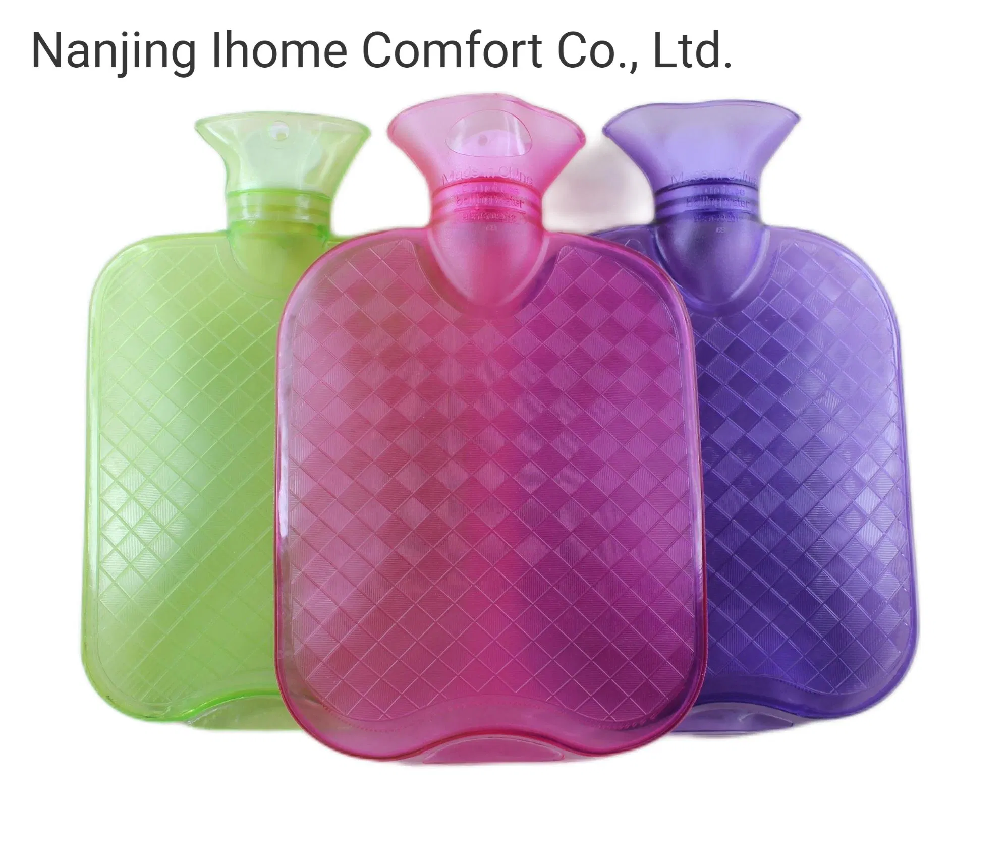 Portable PVC Hot Water Bottle Bag Hand Warmer with Knit Cover for Winter Gift for Christmas