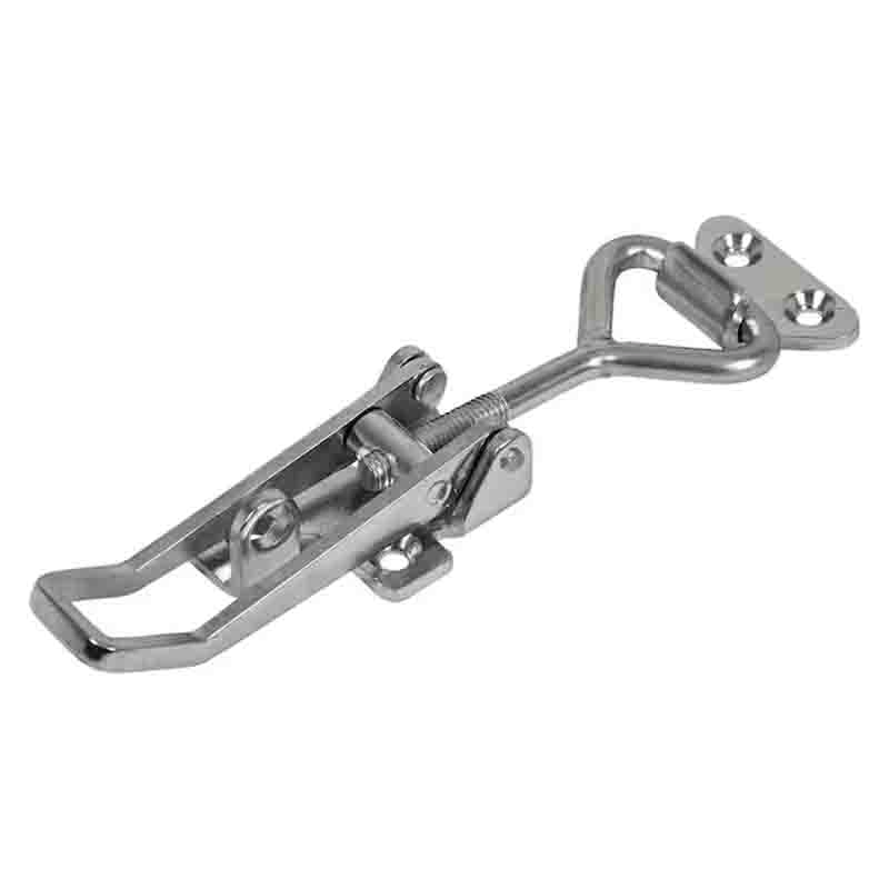 Stainless Steel Spring Loaded Self Locking Fasten Loop Toggle Draw Latch