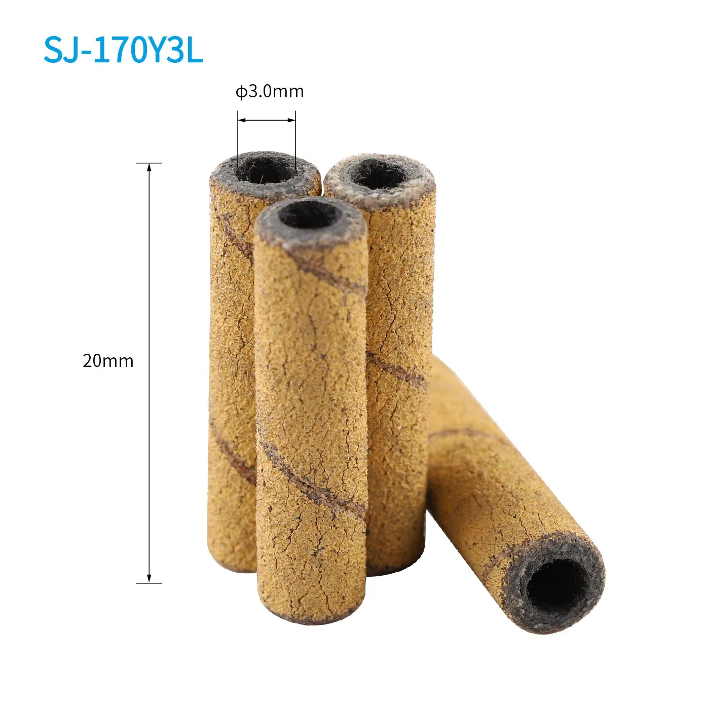 Yellow Mini Super Long Mini Diameter Nail Beauty Use Abrasive Coated Sanding Bands