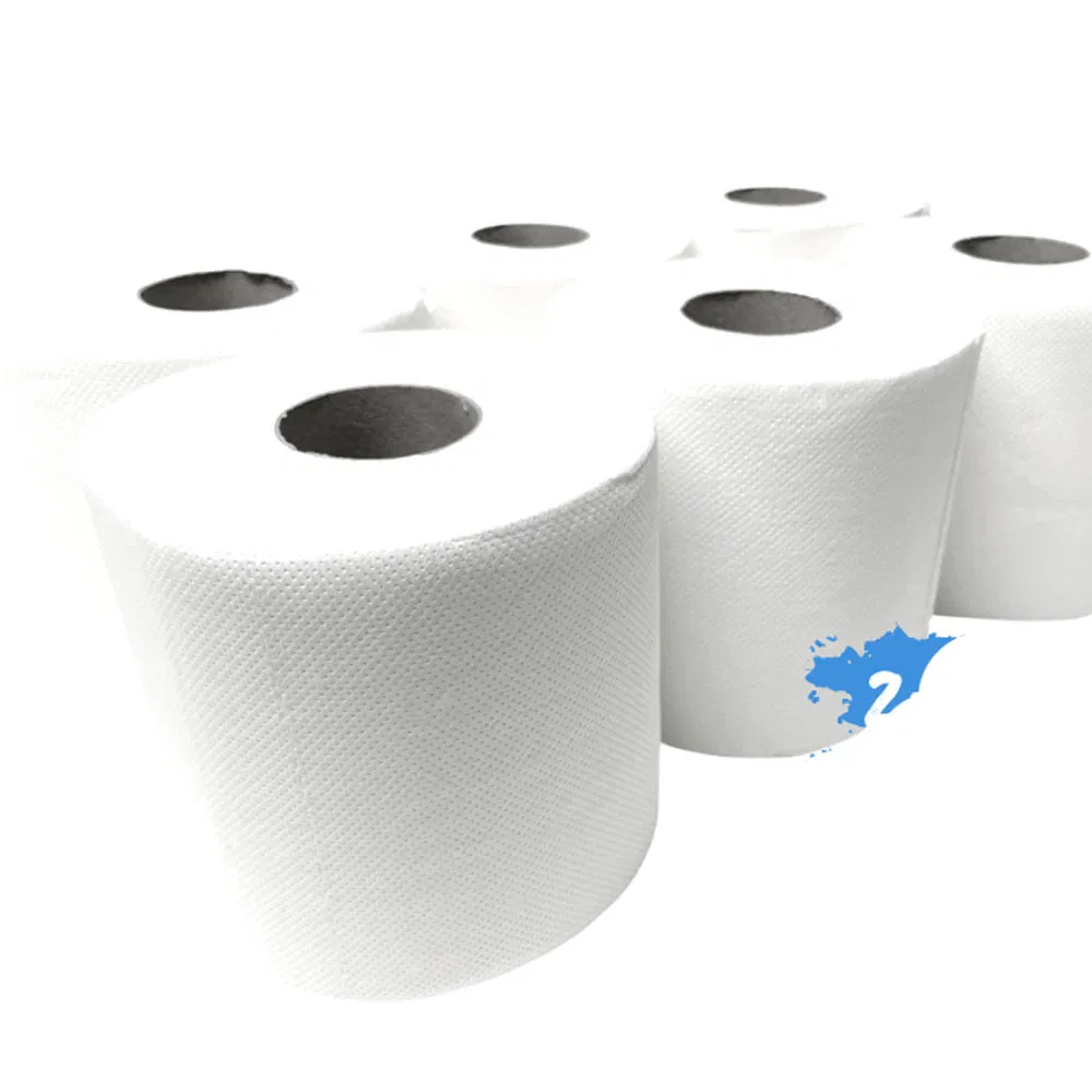2-Ply Virgin Pulp Eco-Friendly Grease-Resistant Bulk Strong Absorbent Kitchen Paper Towels Roll