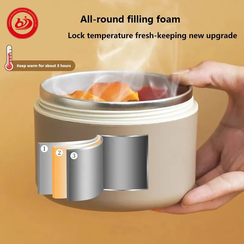 Stainless Steel PP Lunch Box Kids Sustainable Materials Meal Box with Thermal Bag BPA-Free Bento Box Container Shell Shape