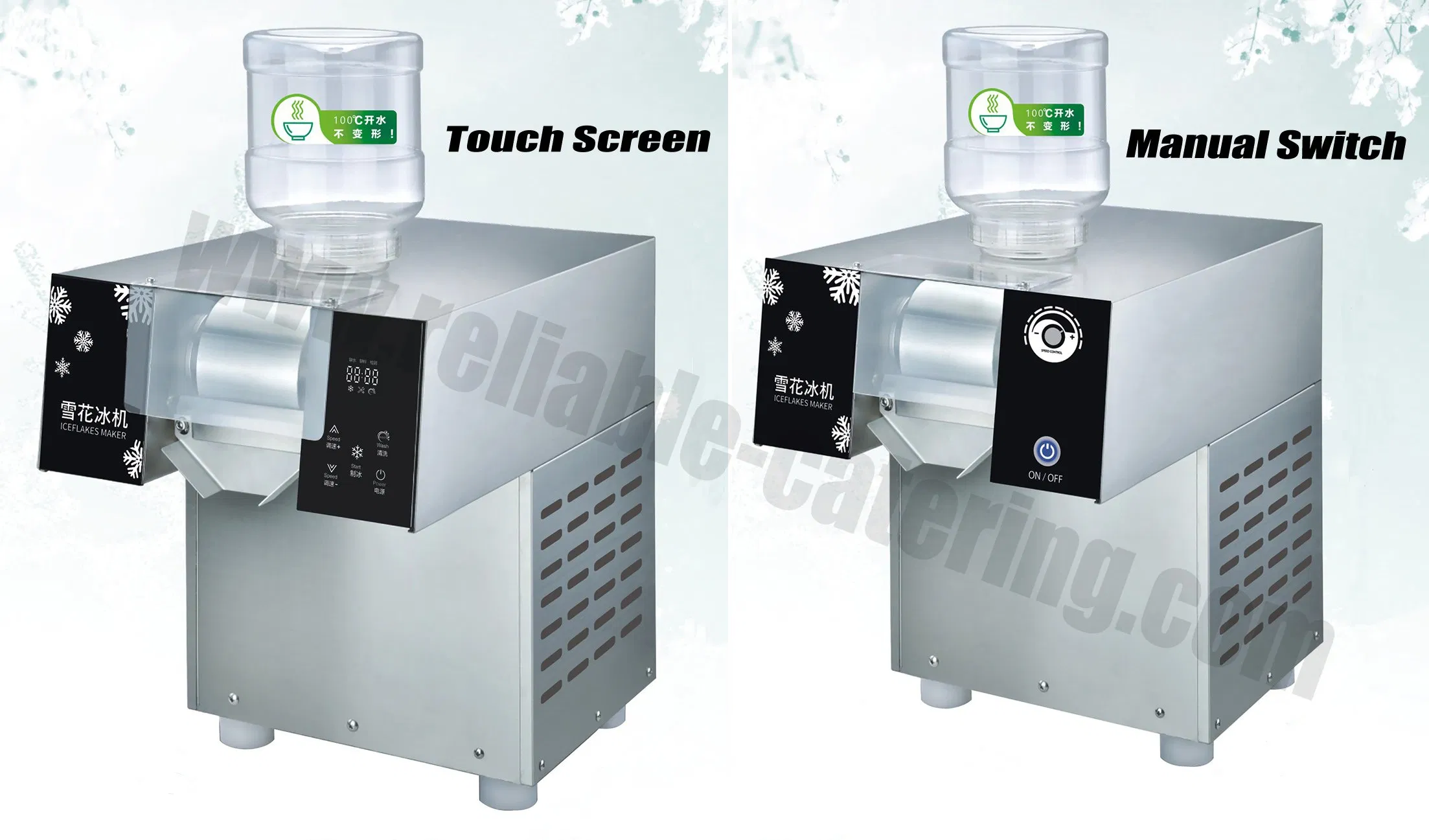 Snow Ice Machine Shaved Ice Machine Fully Automatic Industrial Snowflake Ice Maker with Energy-Saving and Smart Temperature Control