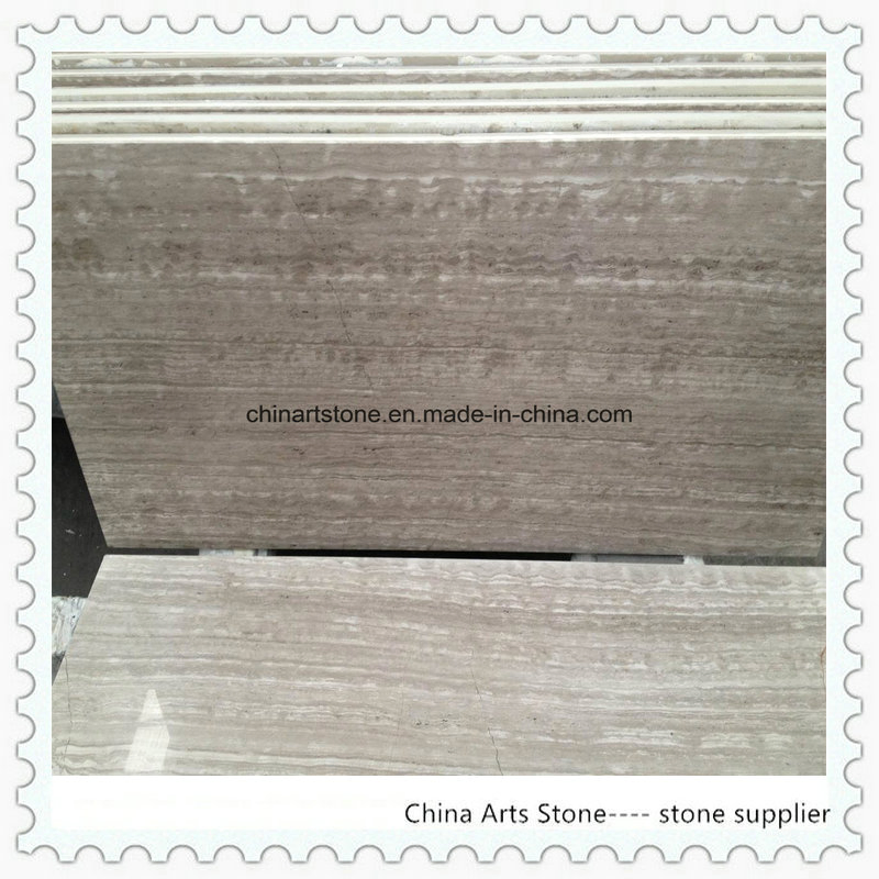Chinese Serpeggiante Wooden Marble Tiles for Hotel Floor