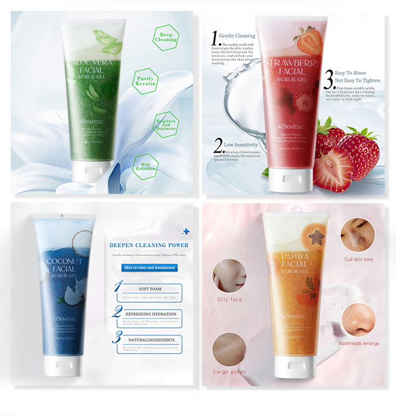 OEM Cleanse and Revitalize with Exfoliating Facial Body Gel