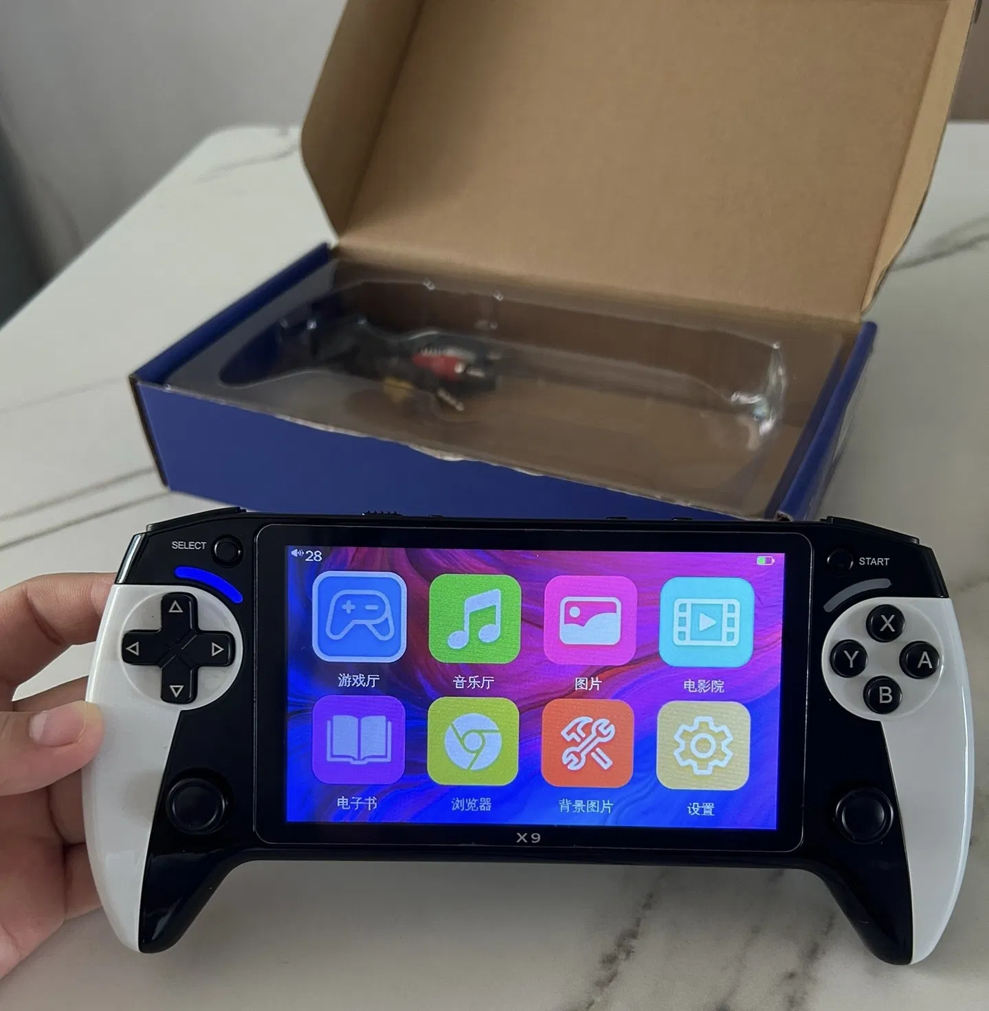 X9 Arcade Game Console Handheld Simulator 5.5-Inch Double Wireless Handle Gba Game