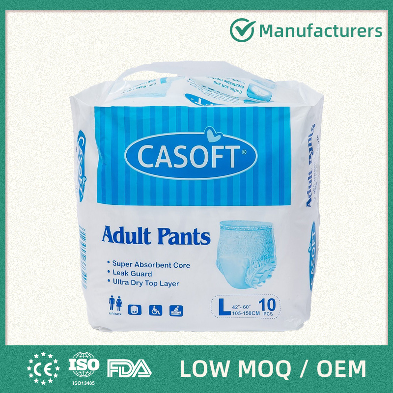 Disposable Adult Pull up Diapes High Absorbtion Adult Pants Diapers Leakguard Wetness Indicator