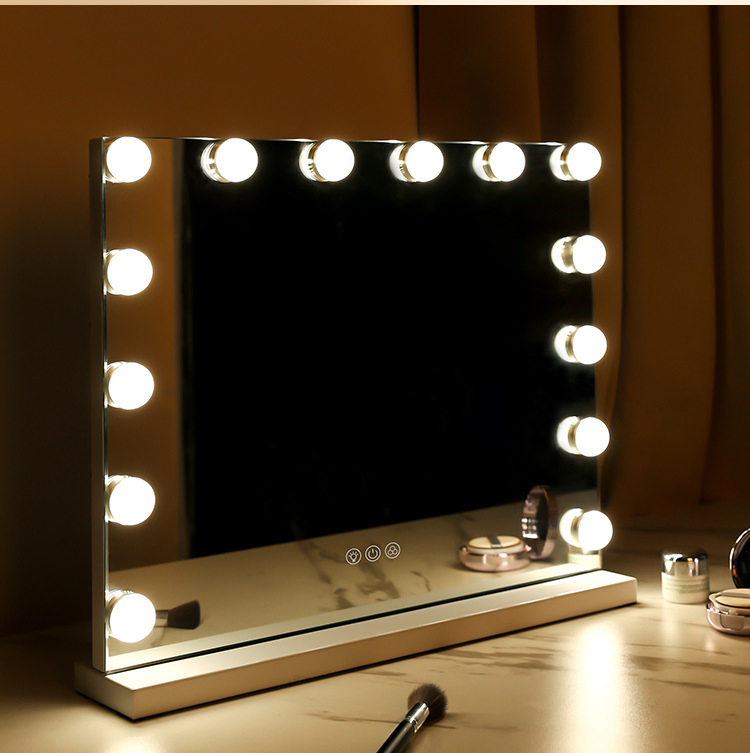 Hollywood Makeup Decoration Super Bright LED Lights Desktop Vanity Mirror