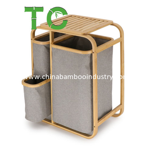 Wholesale Bamboo Laundry Basket Dirty Clothes Basket Bathroom Laundry Basket Storage Basket Clothing Storage Box