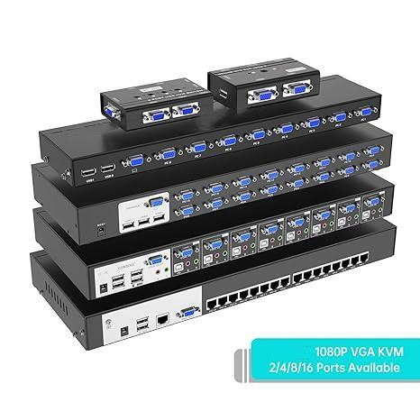 Custom 4K UHD 16 Ports HDMI Kvm Switch, Console Rack Mount Switch