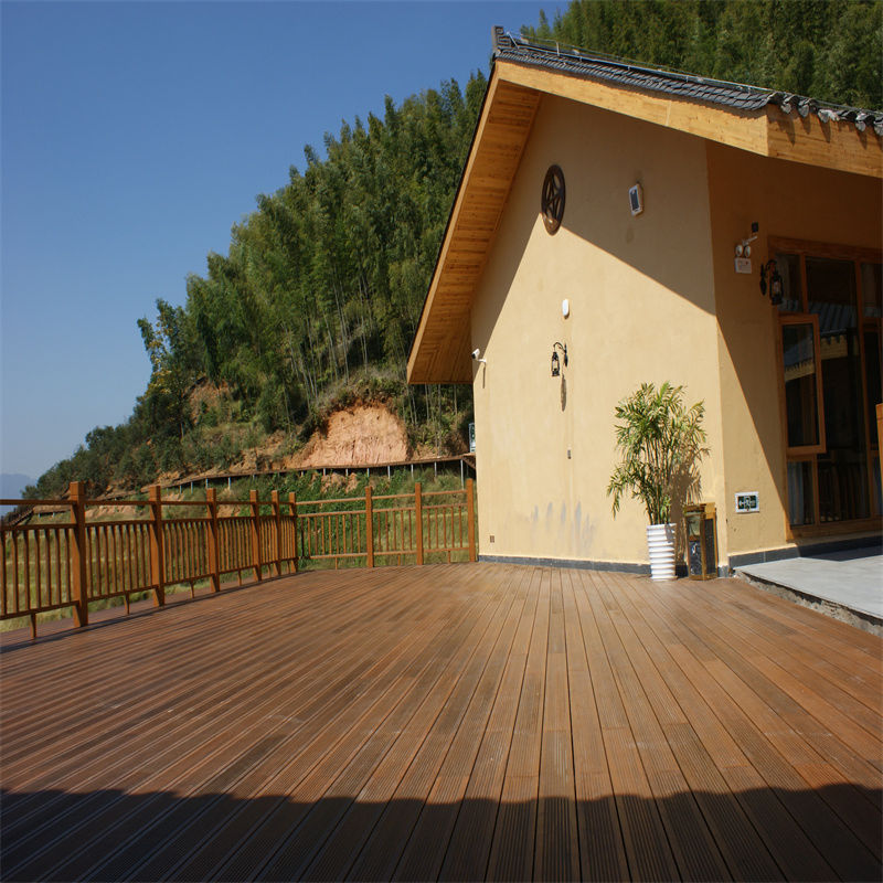 Террасная доска из бамбука высокой прочности для коммерческих зон