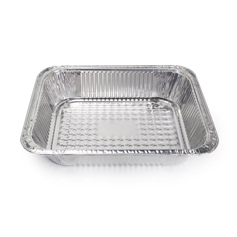 Silver Half Size Foil Pan Food Packing Aluminum Foil Trays
