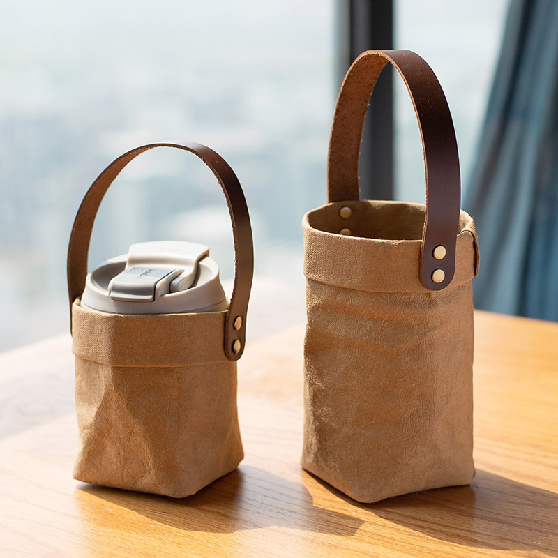 Northern Europe Washable Kraft Paper Bag Washable Tear Not Rotten Refrigerator Fruit and Vegetable Storage Bag Thickened