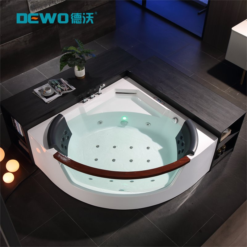 Угловая акриловая ванна SPA для двоих с гидромассажем