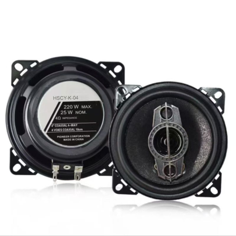 OEM/ODM High Quality Car Coaxial Speaker 4 Inch Powerful Coaxial Speaker