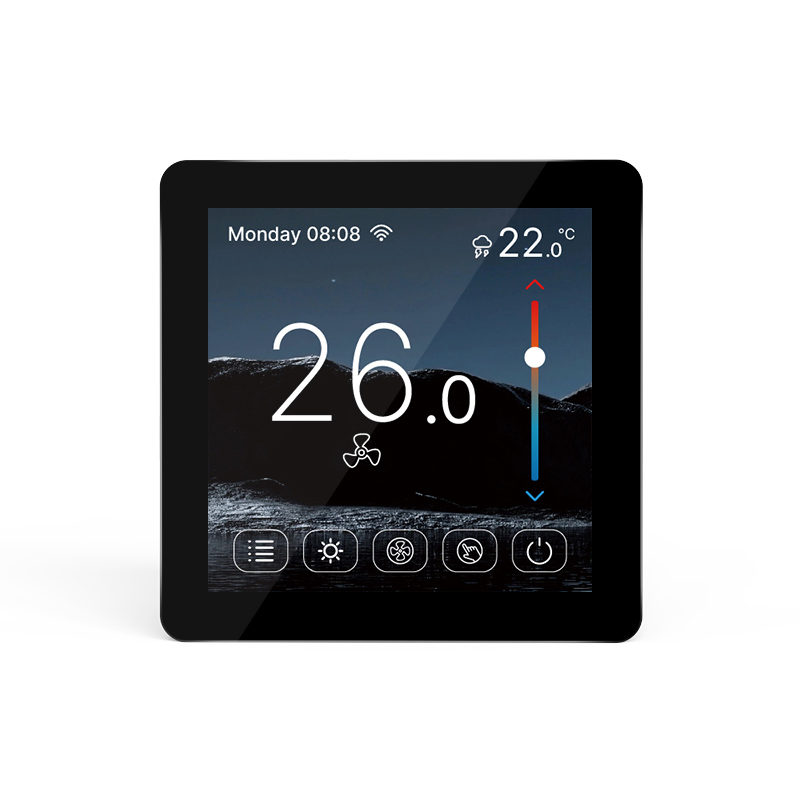 Color Display Fcu Room Thermostat with Wall-Mount Installation