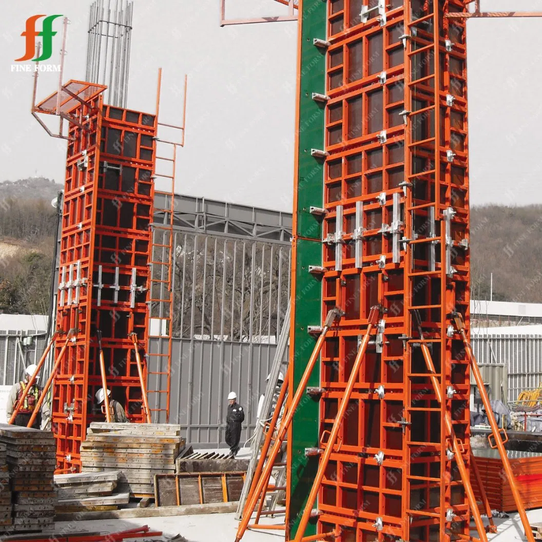 Formwork Telescopic Supports Adjustable Steel Shoring Diagonal Props Push Pull Prop Scaffolding for Columns Wall