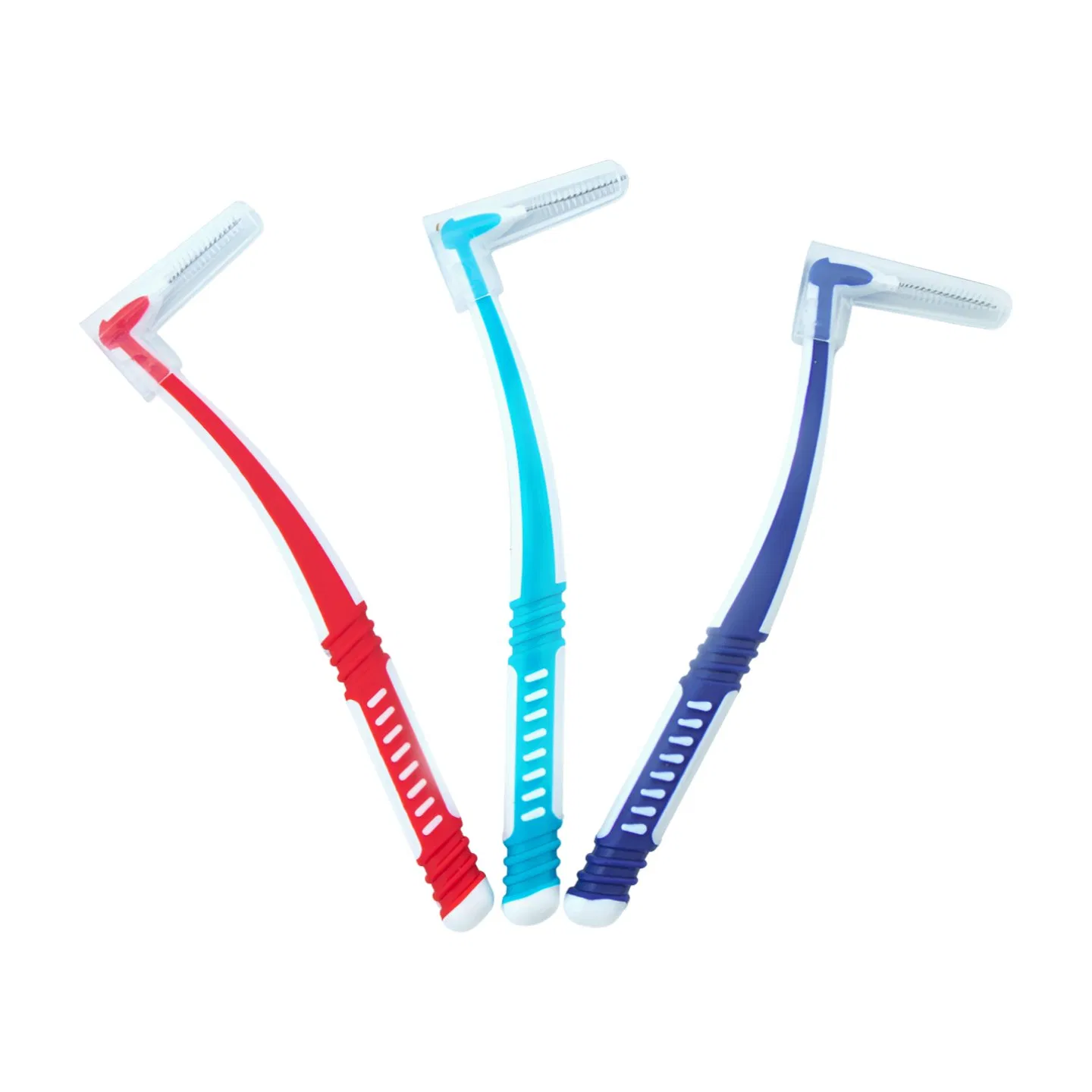 Quality Controlled Production Soft Bristled L Shape Interdental Brushes