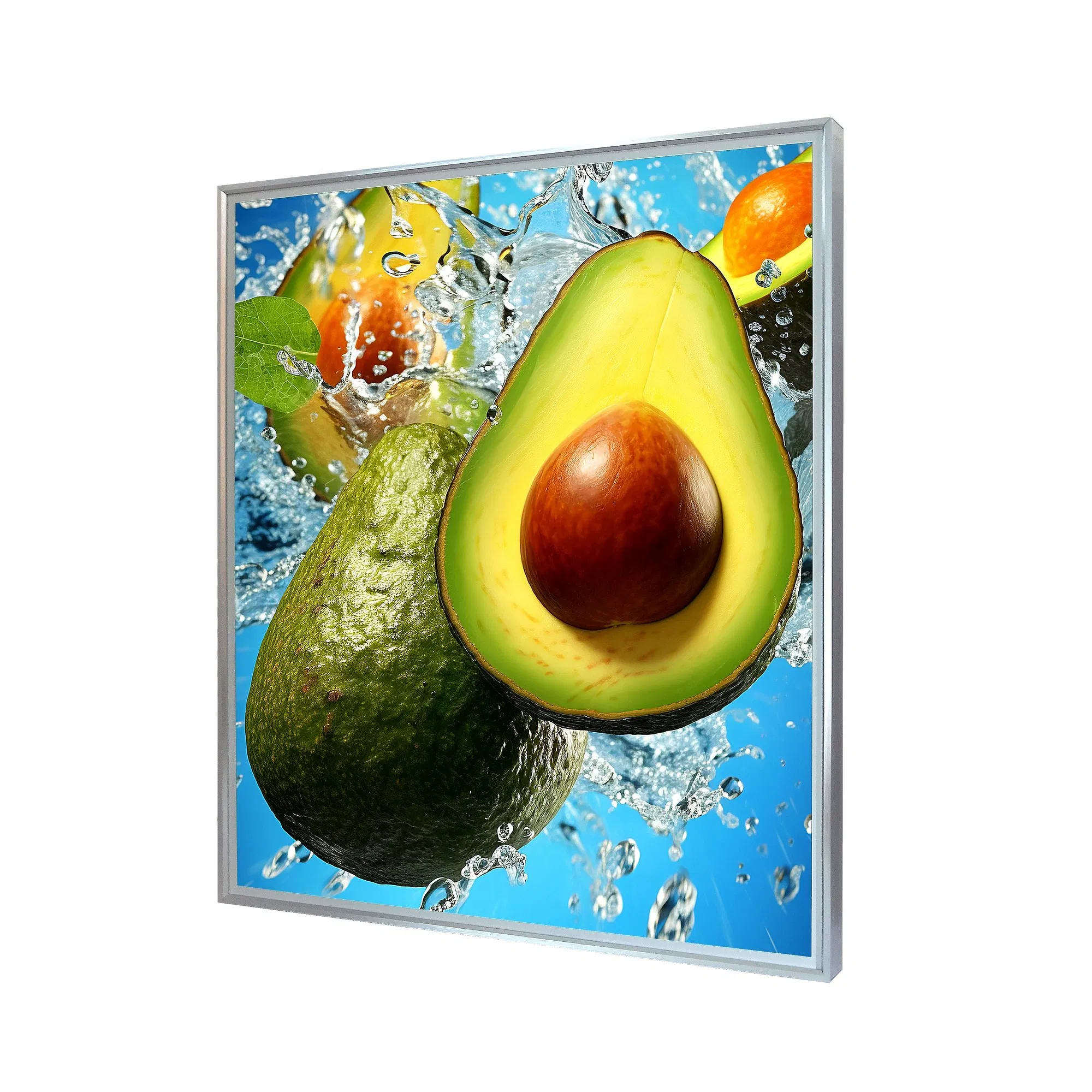 Wall-Mounted 2K 4K 8K Ultra-Thin Digital Photo Frame, LCD Display, Video Monitor for Art Exhibition/Home Decoration