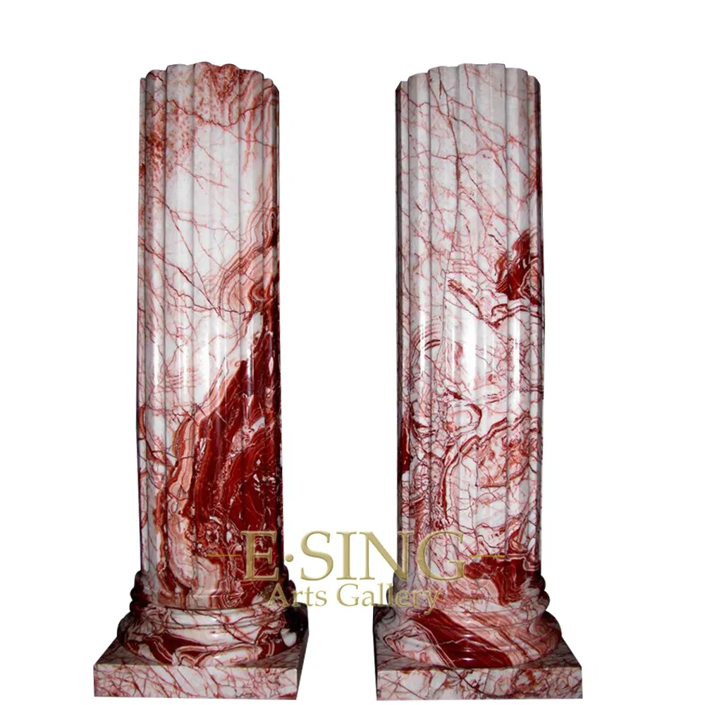 Natural Stone Indoor Base Small Decorative Marble Pillar