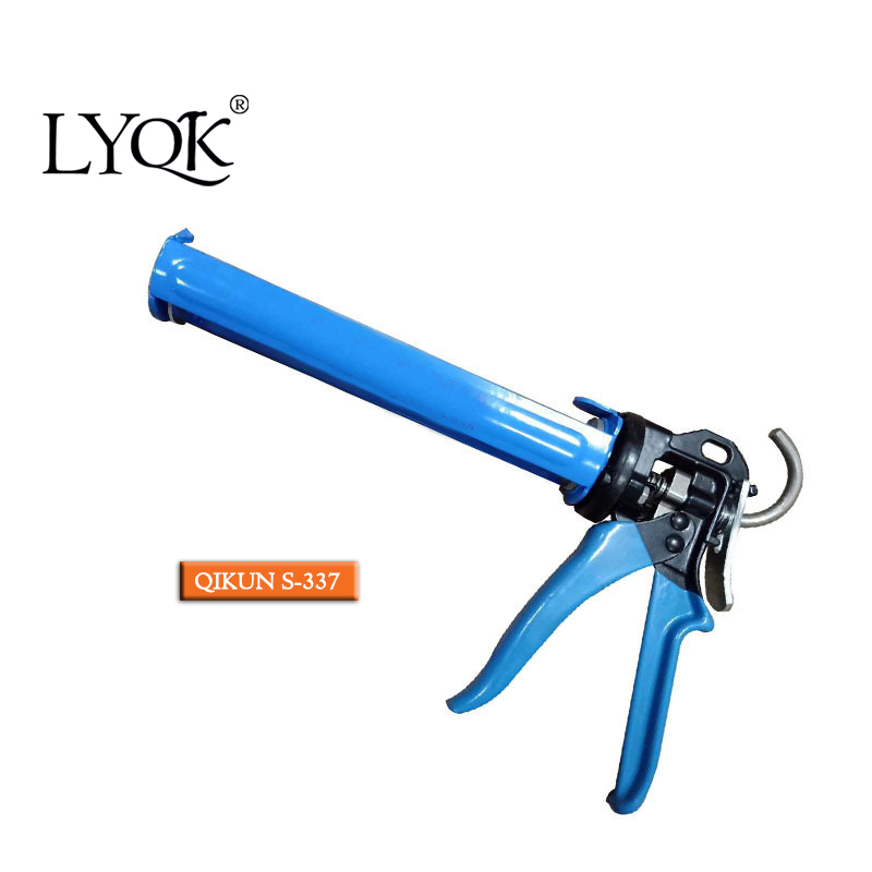 S-337 Opening Type Double Cartridges Skeleton Caulking Gun