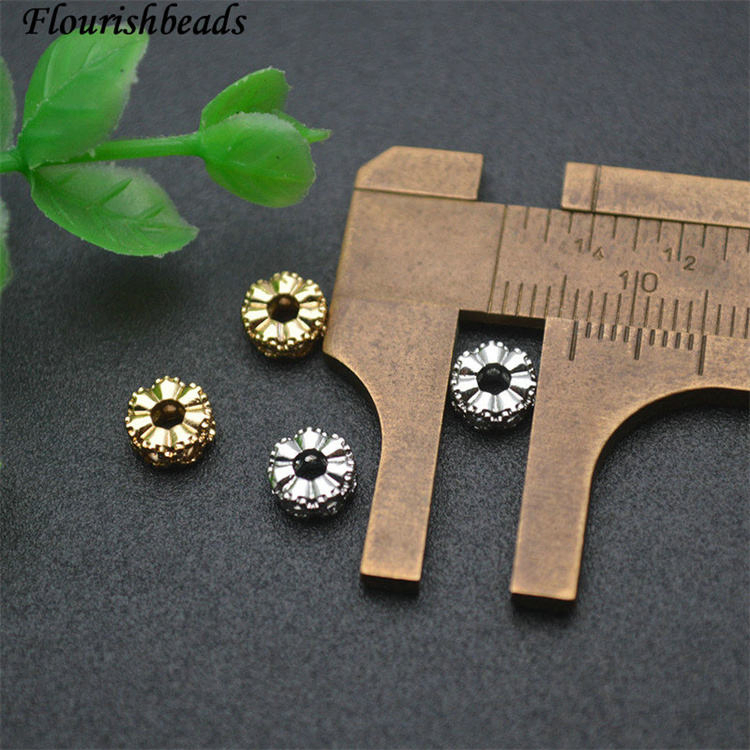 Wholesale New Style 18K Gold Plated Round Slice Spacer Beads DIY Jewelry