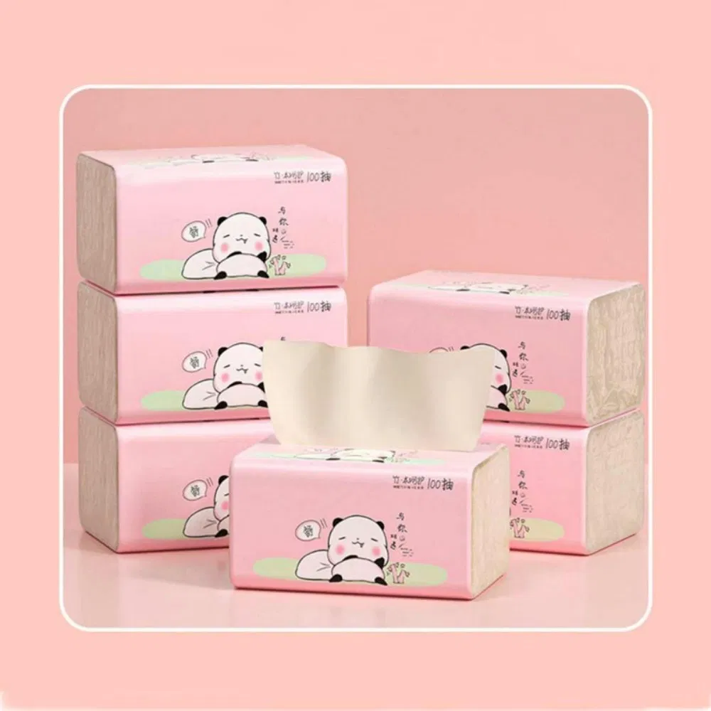 Custom Ultra Soft 2ply 3ply Facial Tissues Tube Modern Free Design Daily Home Use and Travel Car Tissues Paper Box
