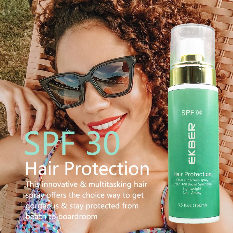 Hot Sale Sun Protection Spray Organic Nourishing SPF 30 Hair Sunscreen Mist Heat Protection Hair Sunscreen Spray 150ml