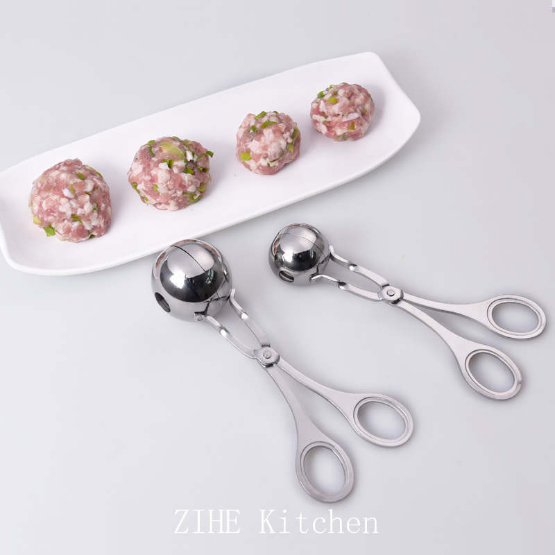 Customized Stainless Steel Ball Making Kitchen Tool Fried Fish Ball Rice-Meat Dumplings