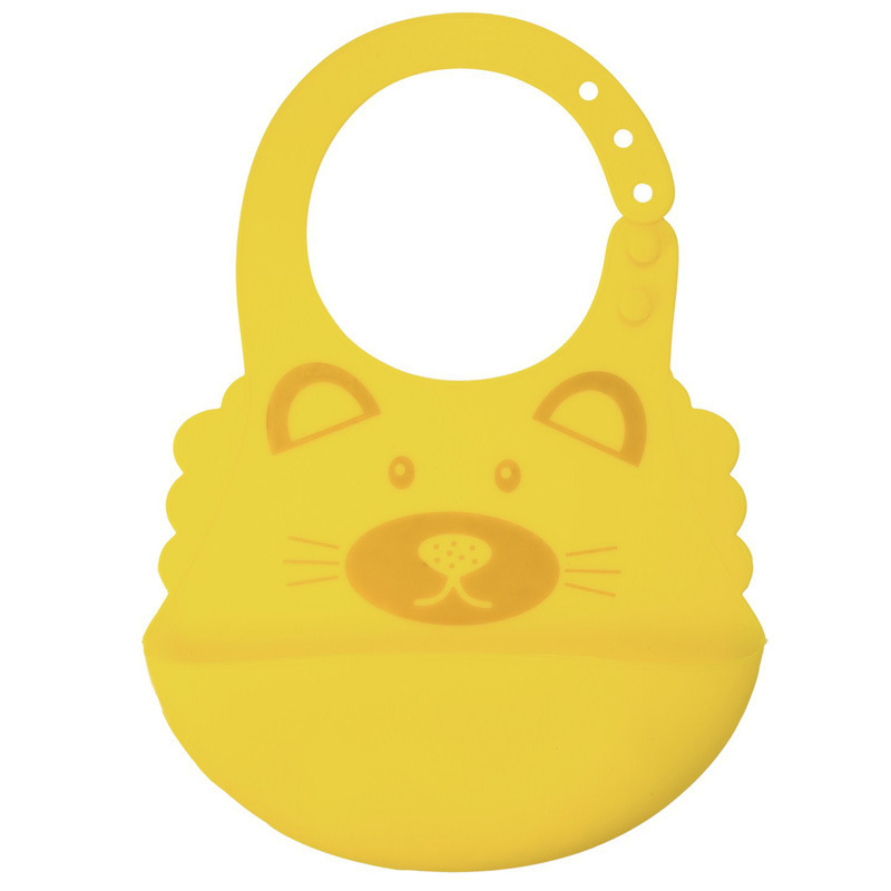 Good Quality Cartoon Baby Eating Leak-Proof Silicone Dental Bibs