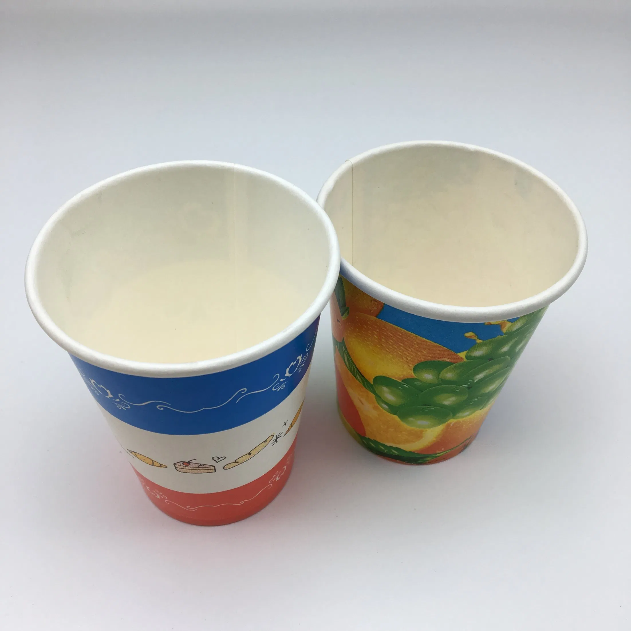 Бумажный стакан для холодных напитков 8oz, однослойный