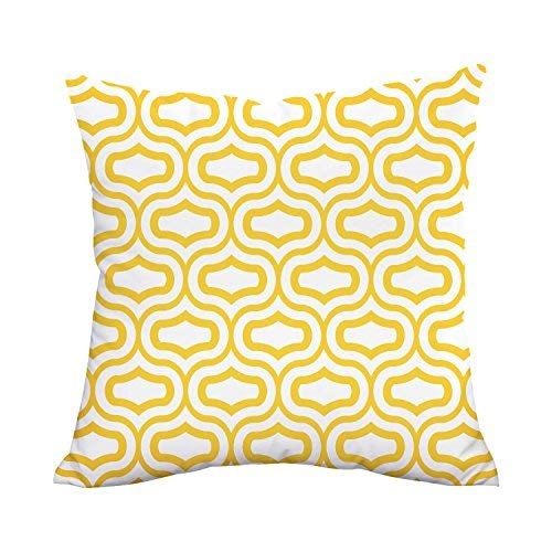 Linen Throw Cushion with Check Design Geometrical Design