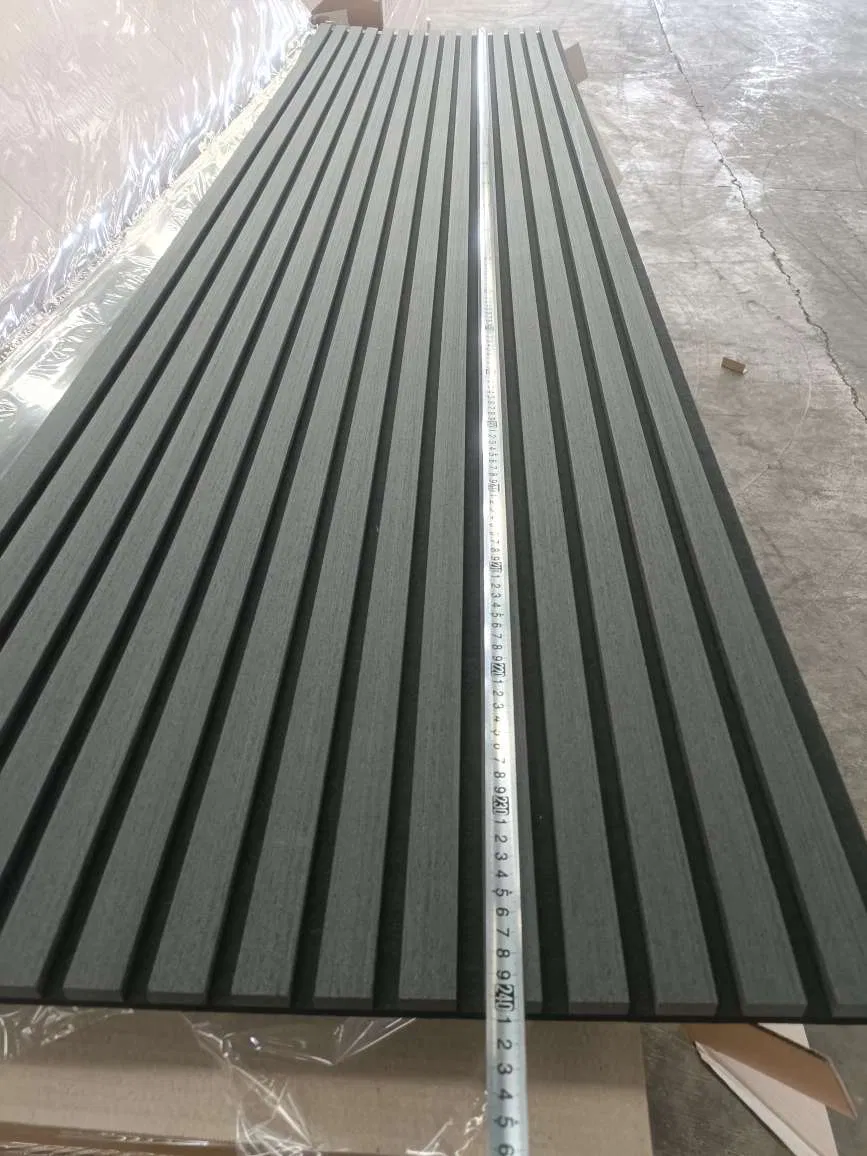 Sound-Absorption-Materials MDF Wood Slat Felt Panel Sound Absorption Ceiling Acoustic Panels