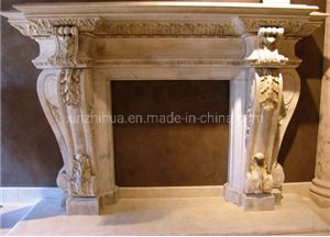 Agate Red Marble Fireplace White Marble Fireplace