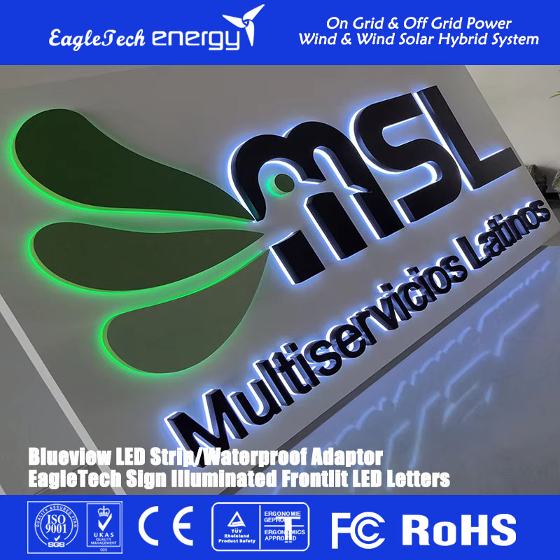 3D Sign LED Letters for Size Front Customized Acrylic Luminuos Letters