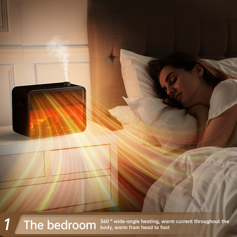 Compact Design Maximum Comfort Fireplace Humidifier Heater for Small Spaces